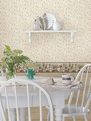 CTR44004 Shelby Calico Floral Wallpaper