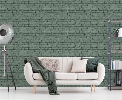 Cologne Green Painted Brick