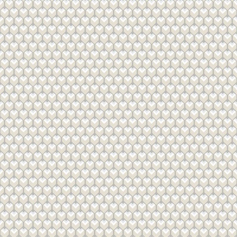 RMK11338RL 3D Petite Hexagons P & S Wallpaper | Total Wallcovering