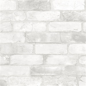 Adams White Reclaimed Bricks Wallpaper