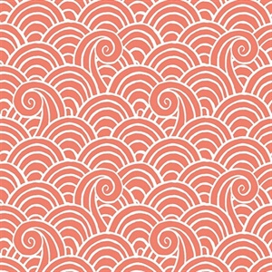 Alorah Coral Wave Wallpaper