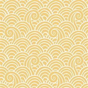 Alorah Yellow Wave Wallpaper