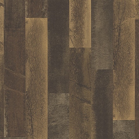 Antique Floorboads Brown Wood Wallpaper