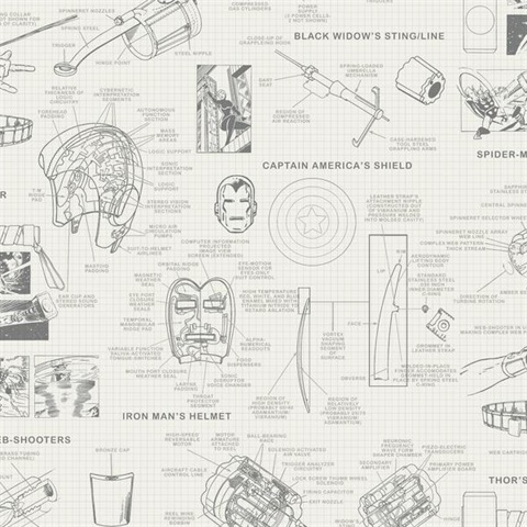Marvels Heroes Schematics Wallpaper