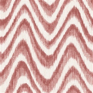 Bargello Red Faux Grasscloth Wave