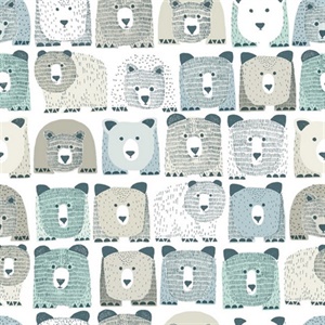 Bears Sidewall Peel and Stick Wallpaper