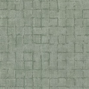 Blocks Sage Checkered Wallpaper