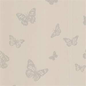 Café Pearl Butterfly Wallpaper