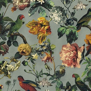 Claude Sage Floral Wallpaper