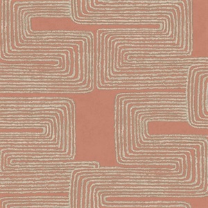 Coral & Glint Zulu Thread Wallpaper