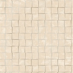 Cubist Taupe Geometric Wallpaper