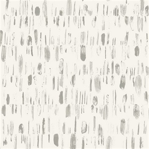 Dwell Grey Brushstrokes Wallpaper