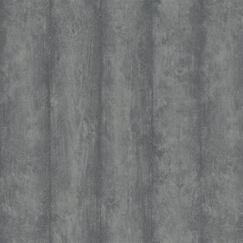 Flint Grey Wood Wallpaper