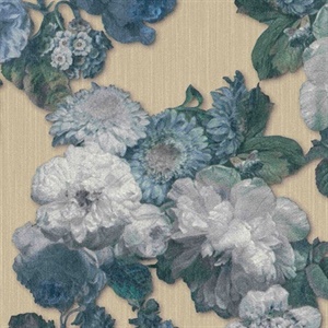Floral Baroque Wallpaper