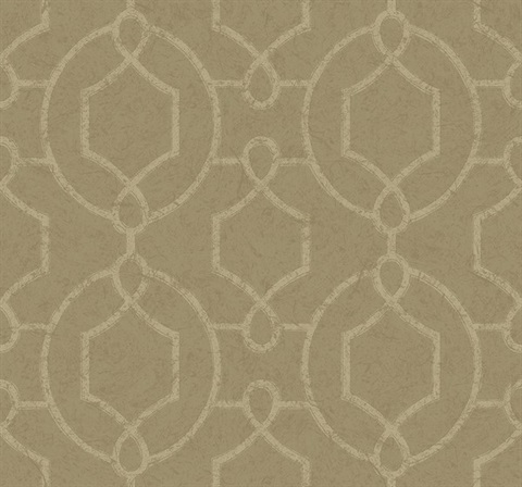 Geometric Loop Traditional Wallpaper