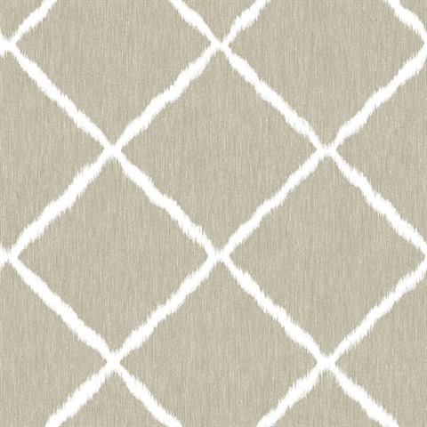Denim Palm Weave Wallpaper
