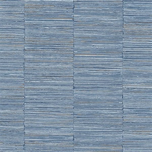 Jenga Blue Striped Column Wallpaper