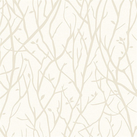 Kaden Ivory Branches Wallpaper