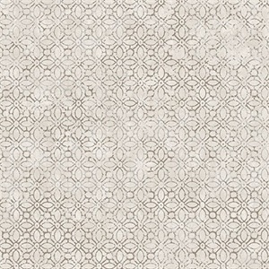Khauta Silver Floral Geometric Wallpaper