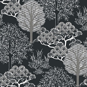 Kimono Trees Wallpaper