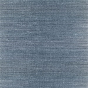 Lamphu Blue Grasscloth Wallpaper