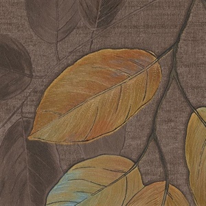 Dorado Leaf Toss Wallpaper