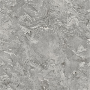 Meness Grey Metallic Marbling Wallpaper
