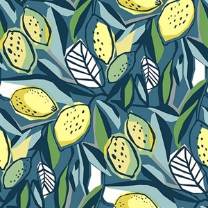 Meyer Blue Citrus Wallpaper