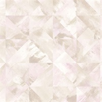 Mosaic Wallpaper in Pinks, Beige and Coffee