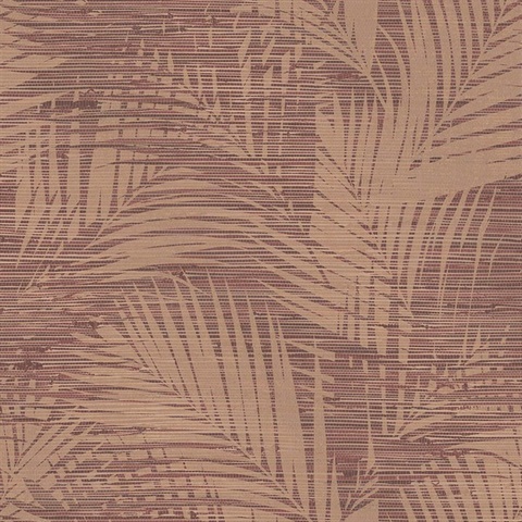Motmot Burgundy Palm Wallpaper