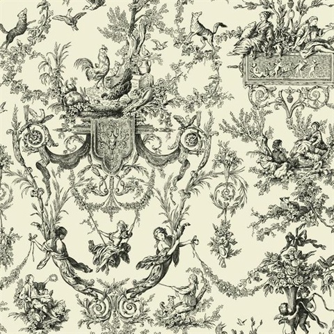 Old World Toile Wallpaper