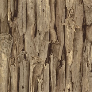 Olympic Brown Driftwood Wallpaper