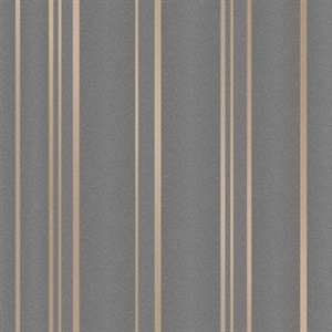 Thierry Taupe Stripe Wallpaper