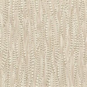 Pinna Cream Feather Texture Wallpaper