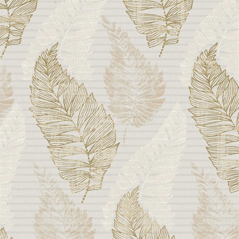 Rosemary Khaki Leaf Wallpaper