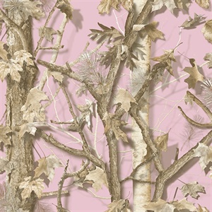 Sawgrass Pink Camo Forest Wallpaper