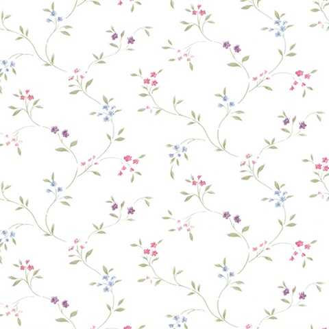 Small Floral Trail Wallpaper