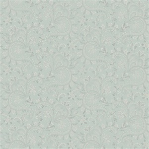 Sycamore Sage Paisley Floral Wallpaper