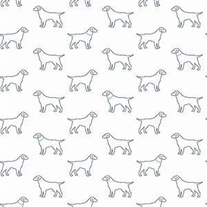 Yoop Off-White Dog Wallpaper